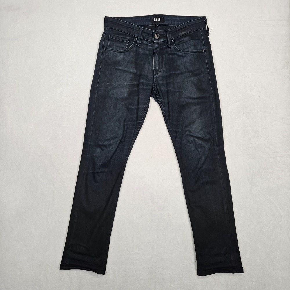 Paige Croft After Hours Jeans Mens 29 (31x27) Dark Wash Skinny‎ Stretch USA